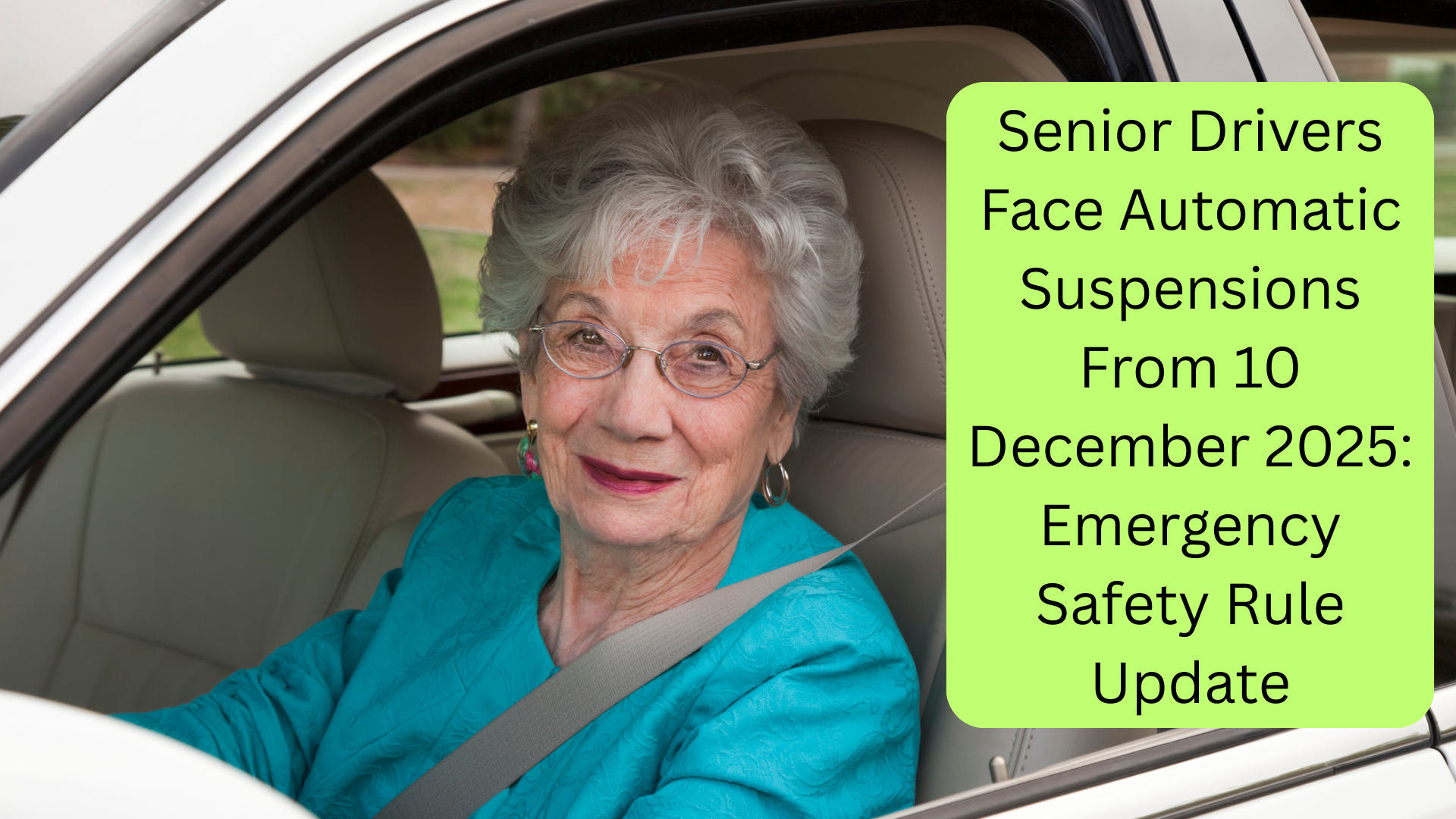 Senior Drivers Face Automatic Suspensions article image